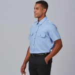 CAMISA UNISEX CHARRETERAS M/C ELASTAN "RED LINE"