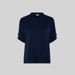WOMEN'S MICAELA ROLL-UP SLEEVE BLOUSE
