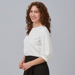 BLOUSE FEMME MANCHE FRONCÉE ROSANNA