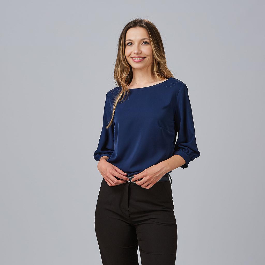 BLUSA SENHORA MANGA ENRUGADA ROSANNA - Imagem