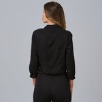 BLOUSE FEMME COL À REVERS NOEUD FLAVIA
