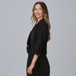 BLOUSE FEMME COL À REVERS NOEUD FLAVIA
