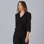 BLOUSE FEMME COL À REVERS NOEUD FLAVIA

