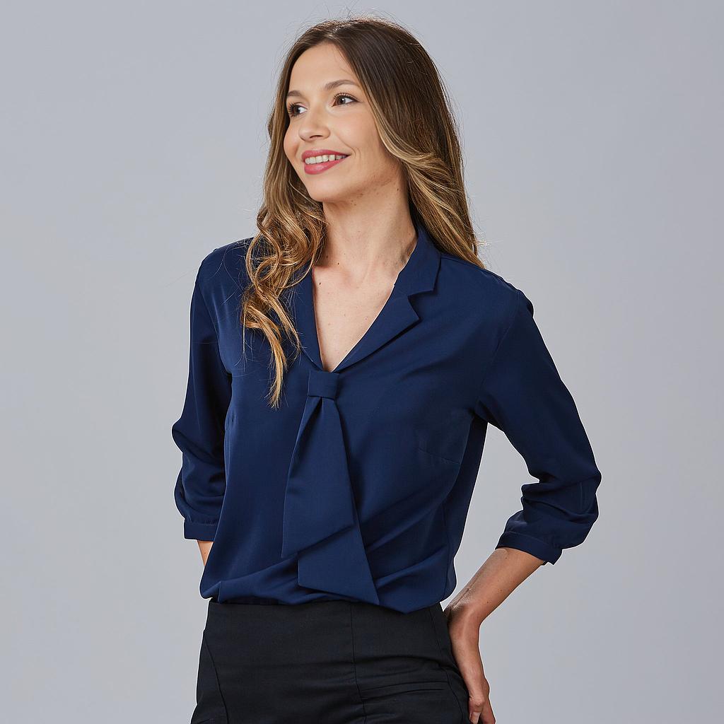 BLUSA SENHORA GOLA ABA LAÇO FLAVIA - Imagem