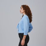 WOMEN'S FLAVIA LAPEL COLLAR BLOUSE WITH BOW

