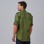 UNISEX MICHELE ROLL UP SLEEVE SLIM FIT SHIRT
