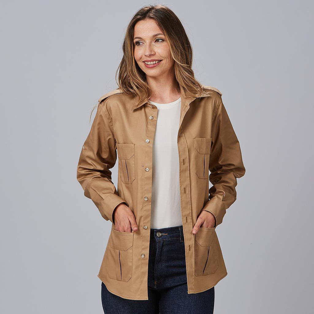 CAMISA UNISSEXO SLIM FIT MANGA ROLL UP MICHELE - Imagem