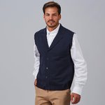 CHALECO CUELLO SOLAPA ABOTONADO HOMBRE