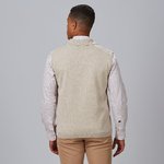 MEN'S BUTTONED LAPEL COLLAR VEST
