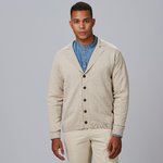 MEN'S BUTTONED LAPEL COLLAR CARDIGAN
