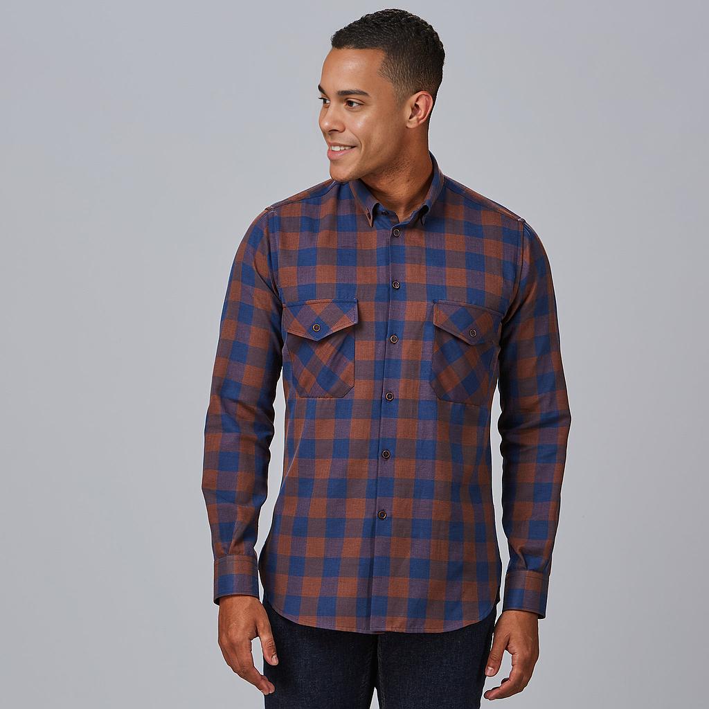 CAMISA HOMEM SLIM FIT AUGUSTO - Imagem