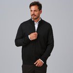 CARDIGAN GOLFINO DI MAGLIA FINE CON CERNIERA UOMO

