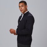 CARDIGAN MAN FINE KNIT WITH ZIP
