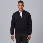 CARDIGAN MAN FINE KNIT WITH ZIP

