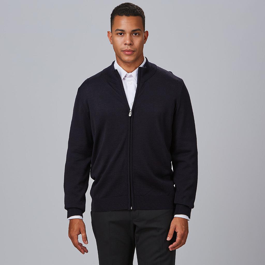 CASACO HOMEM MALHA FINO COM FECHO DE CORRER - Imagem