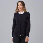 CARDIGAN WOMAN FINE KNIT WITH ZIP
