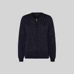 CARDIGAN WOMAN FINE KNIT WITH ZIP
