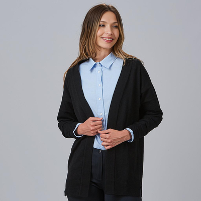 CARDIGAN WOMAN BUTTONLESS CLOSURE
