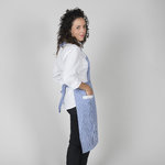 APRON WITH LACE EDGING 80X54 CM (WHITE OR VICHY) 