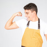 AVENTAL COM PEITO ALÇA PELE 82X72 CM
