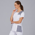 BLUSA MUJER CERRADA COMBI NAVAS