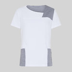 BLUSA MUJER CERRADA COMBI NAVAS
