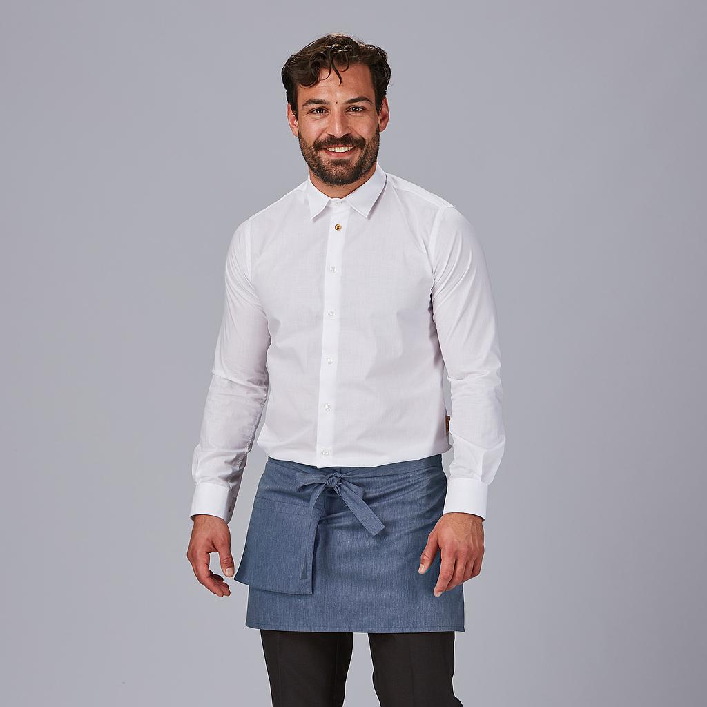 AVENTAL CURTO BOLSO CARTEIRA SARJA RECICLADA 35X67 CM - Imagem