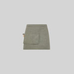 DELANTAL CORTO BOLSILLO CARTERA SARGA RECICLADA 35X67 CM