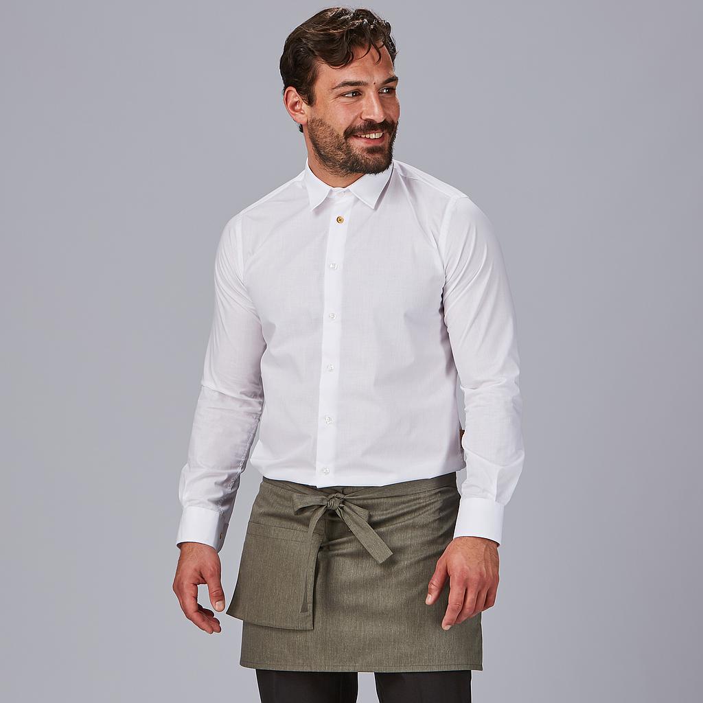 AVENTAL CURTO BOLSO CARTEIRA SARJA RECICLADA 35X67 CM - Imagem