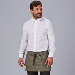 DELANTAL CORTO BOLSILLO CARTERA SARGA RECICLADA 35X67 CM