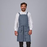 DELANTAL PETO BOLSILLO CARTERA SARGA RECICLADA 88X74 CM