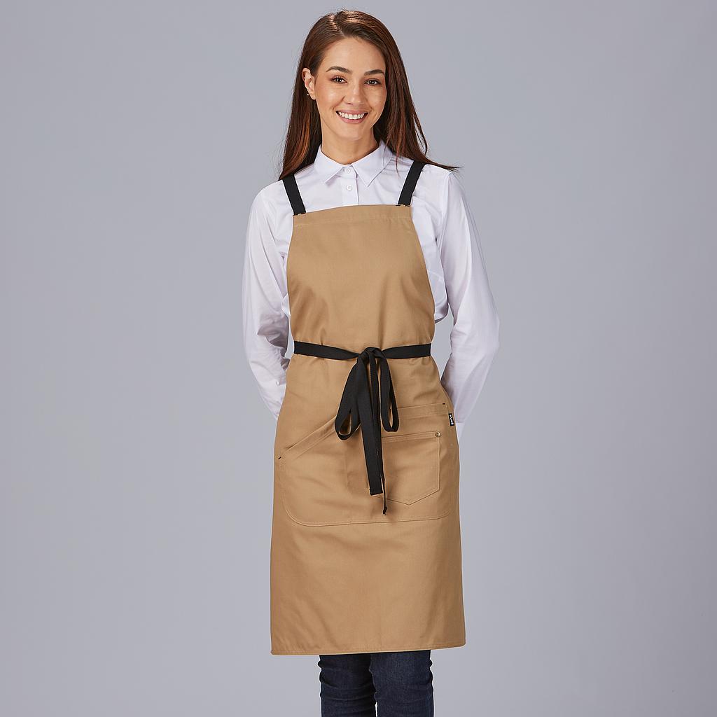 AVENTAL DE PEITO COM ALÇAS EM CONTRASTE 88X74 CM - Imagem