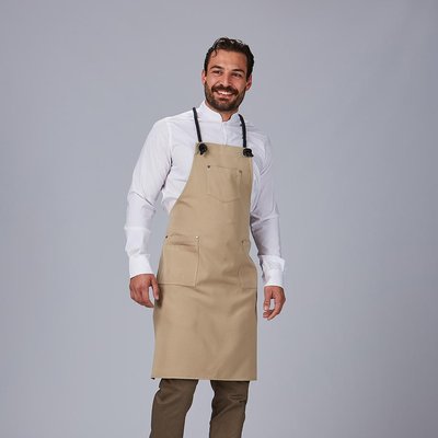 AVENTAL DE PEITO COM CORDÃO TRANÇADO 88X74 CM