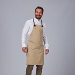 TABLIER BAVETTE AVEC CORDON TRESSÉ 88x74CM