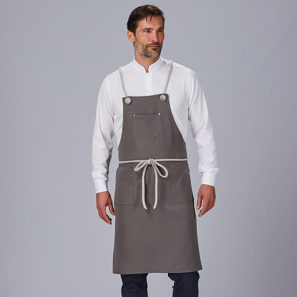 AVENTAL DE PEITO COM CORDÃO TRANÇADO 88X74 CM - Imagem