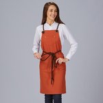 DELANTAL PETO CORDON TRENZADO 88X74 CM