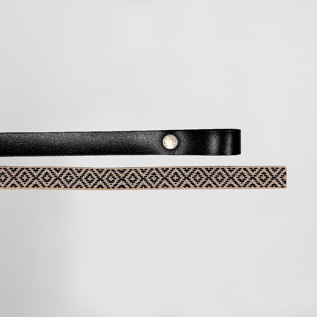 TIRA DE COURO COM FITA ESPIGA - Imagem