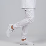 CALÇA UNISSEX COM FECHO DE CORRER EM CETIM DE ALGODÃO