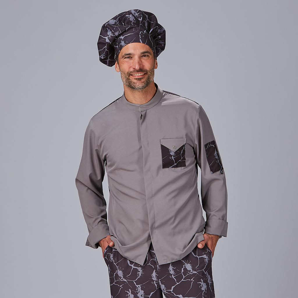 CASACO DE COZINHA UNISSEX COMBI CANELADO RAYO - Imagem