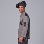 CHAQUETA COCINA UNISEX COMBI CANALE RAYO