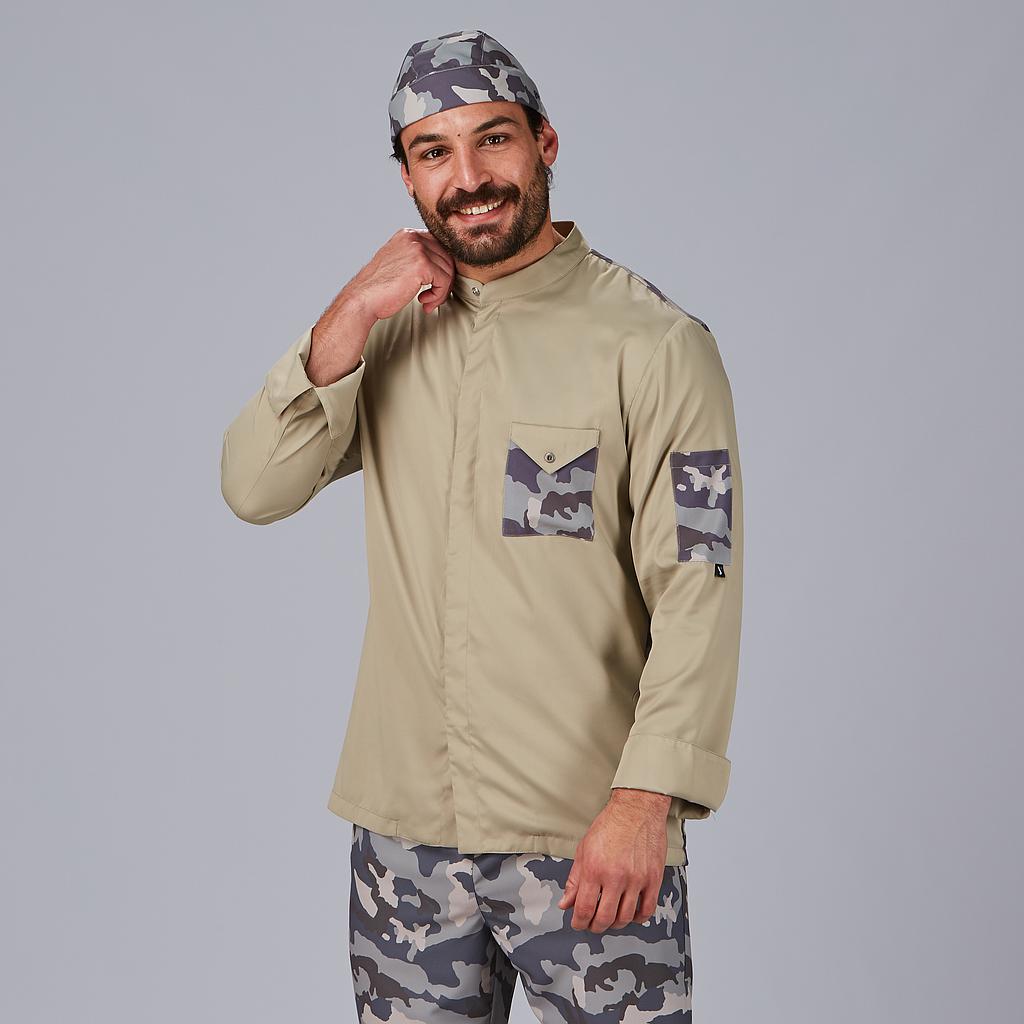 CASACO DE COZINHA UNISSEX COMBI CANELADO TÁTICO - Imagem