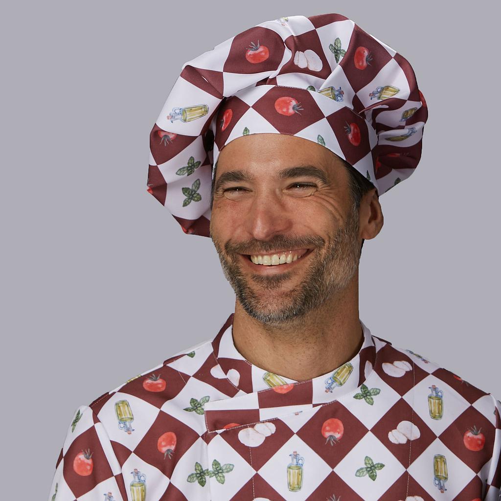 GORRO GRAN CHEF ALGODÓN ESTAMPADO - Imagem