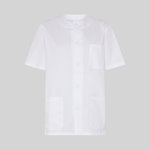 BLUSA SANITARIO UNISEX ABOTONADO BLANCA "RED LINE"
