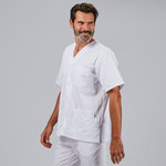 BLUSA SANITARIO UNISEX PICO BOTONES "RED LINE"