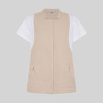 BLUSA MUJER BOTON OCULTO M/C CARMINA