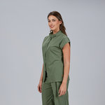 BLUSA MUJER ABIERTA CREMALLERA M/C MUSA