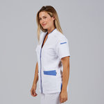 BLUSA MUJER ABIERTA CUELLO MAO M/C YLENA