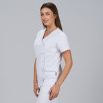 BLUSA MUJER BOTON PRESION M/C AINA