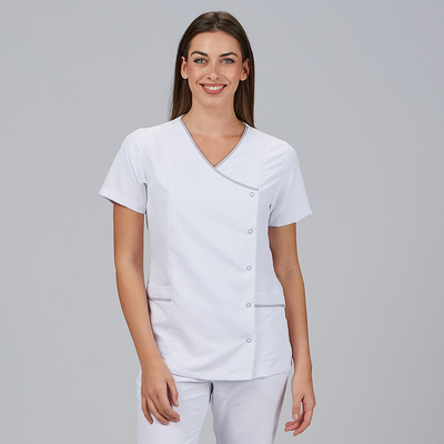 BLUSA MUJER BOTON PRESION M/C AINA