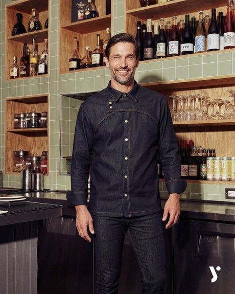 CHAQUETA COCINA HOMBRE PRIETO